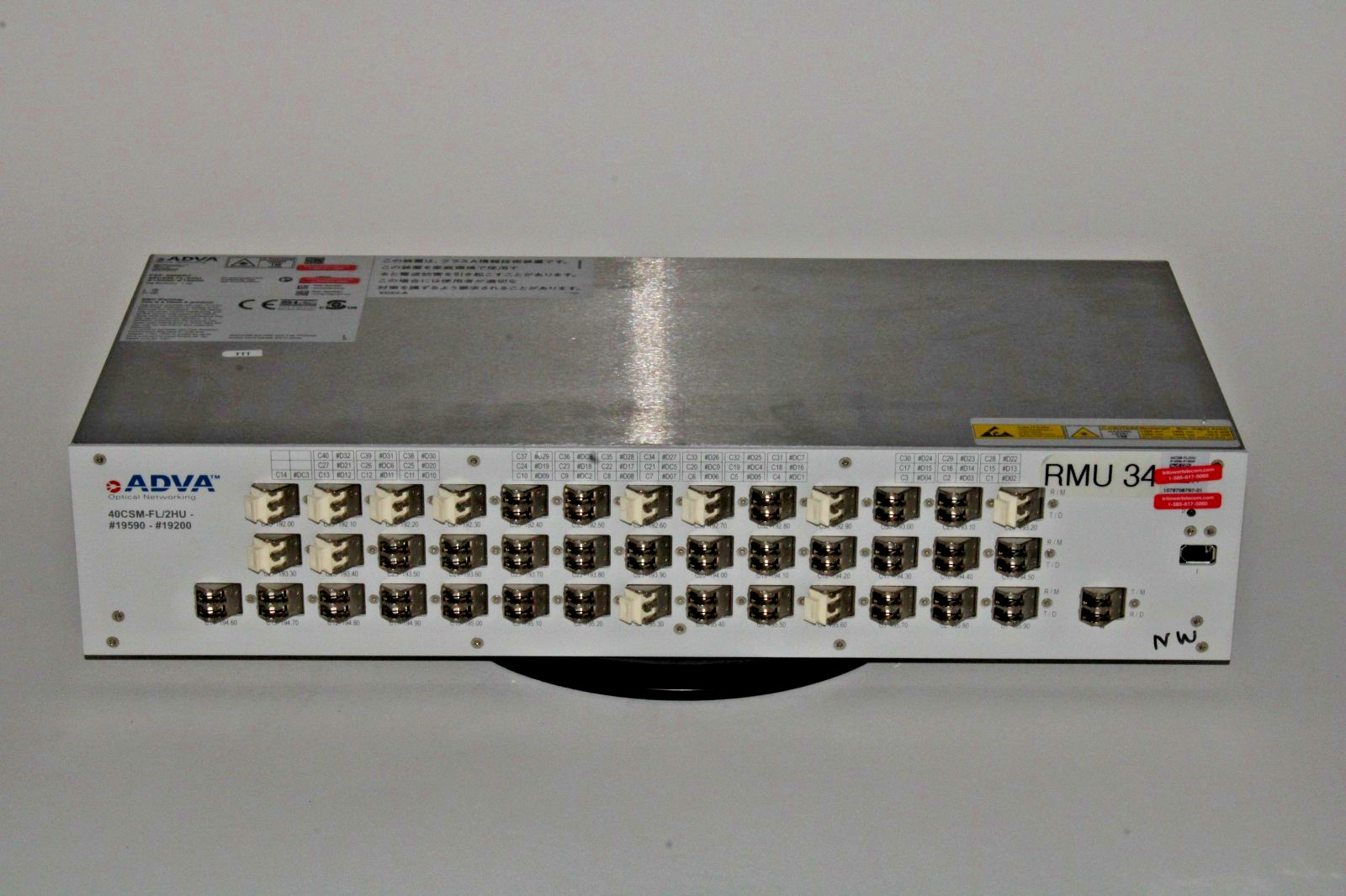 1078708797-01, ADVA FSP 3000 40-port MUX/DMX Channel Splitter for 50 GHz interle