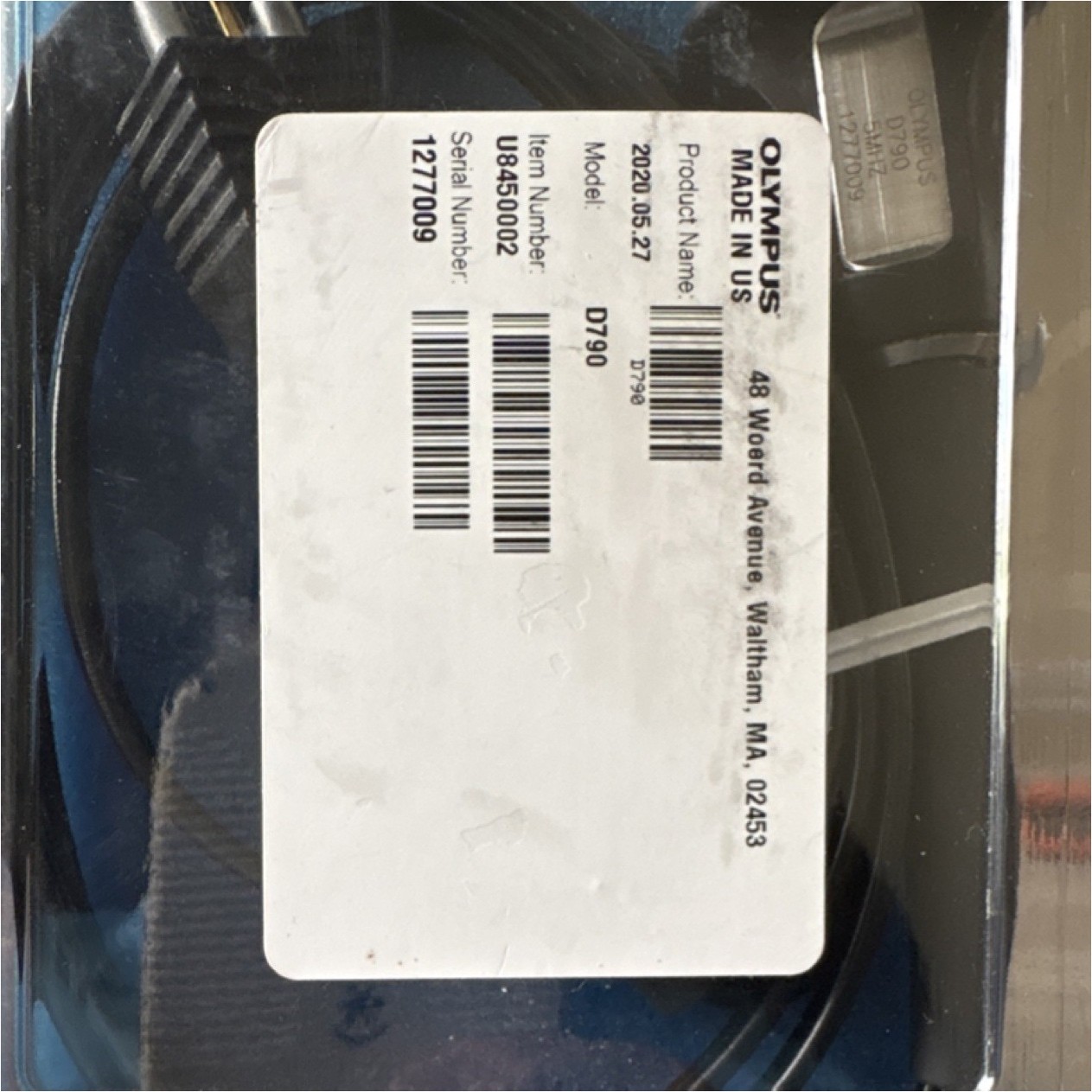 Olympus Model D790 Probe Medical Cable Item# U8450002 5MHZ 1277009