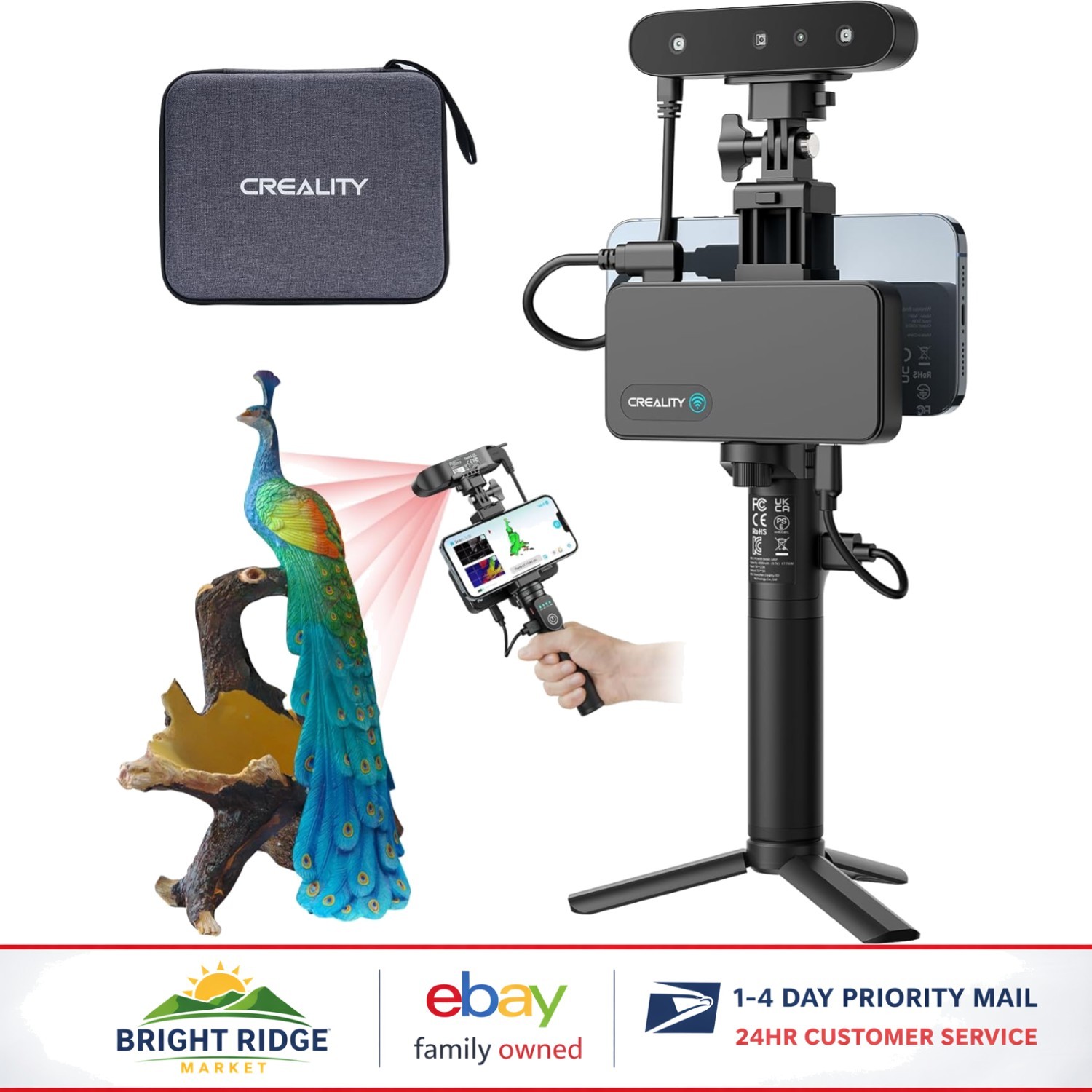 3D Scanner for Printing with Wireless Scanning and Anti-Shake Technology