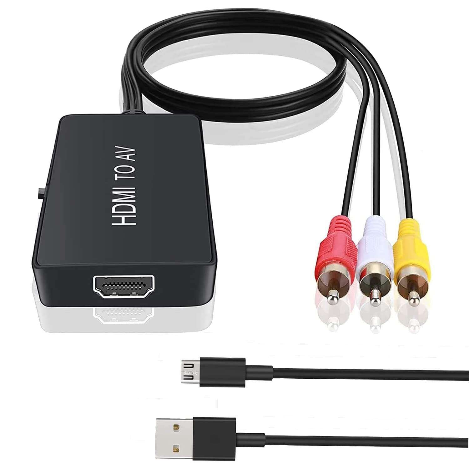 TaiHuai HDMI to RCA, Older TV Adapter Compatible for Fire Black