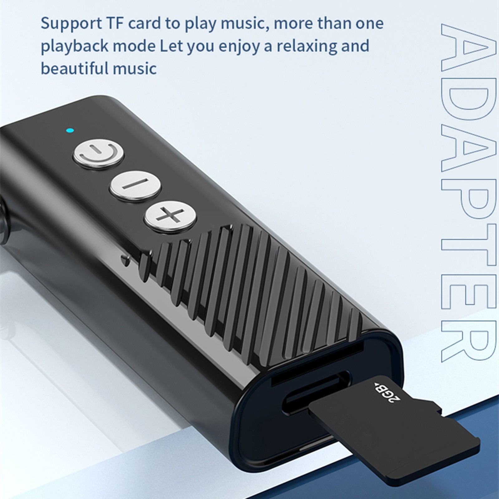 3.5mm Jack Aux 5.3 Transmitter Receiver Adapter Audio 3-in-1 Wireless Bluetooth