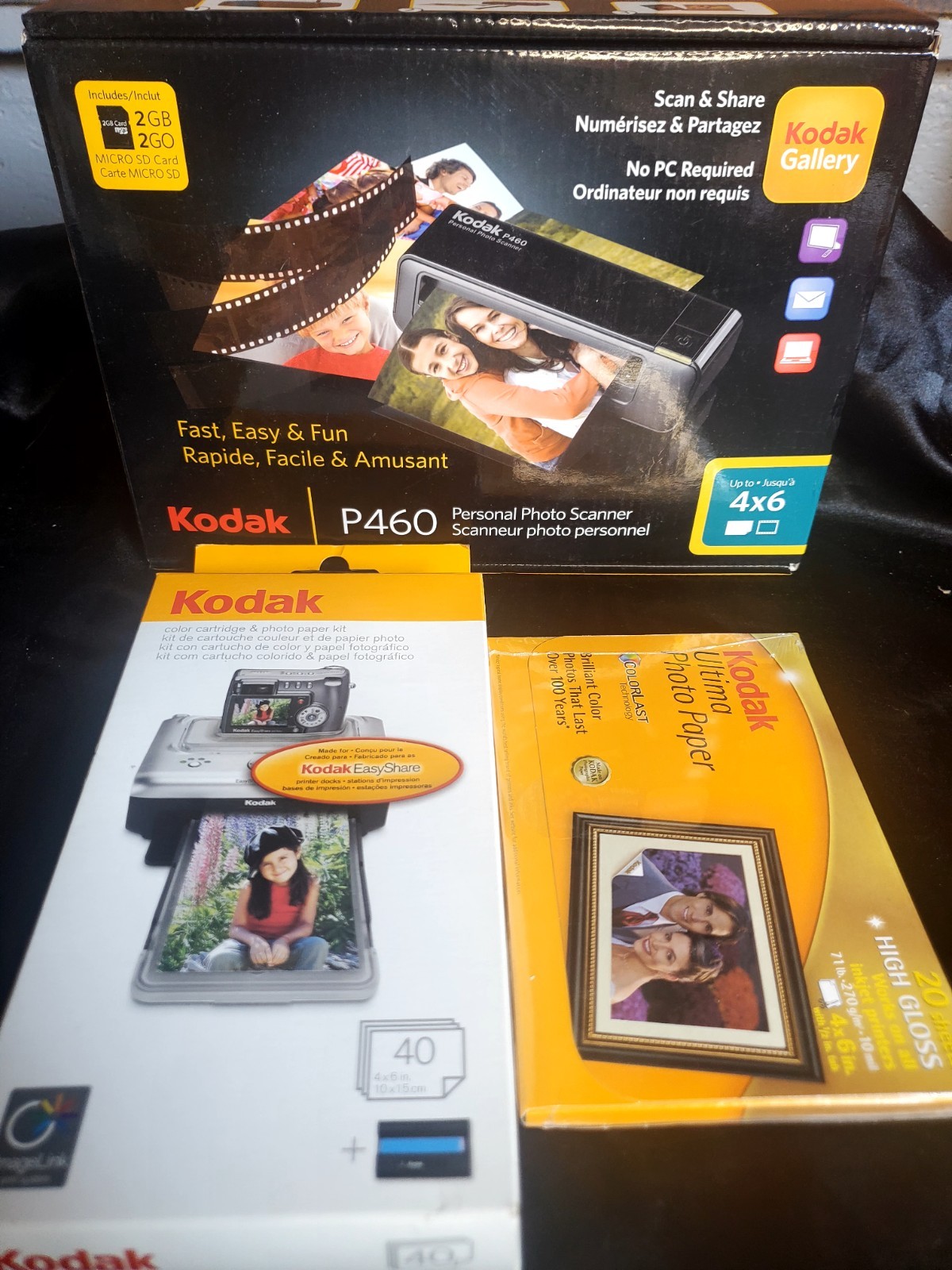 Kodak Gallery P460 Portable Photo Scanner 4×6 No PC Required 600×600 DPI