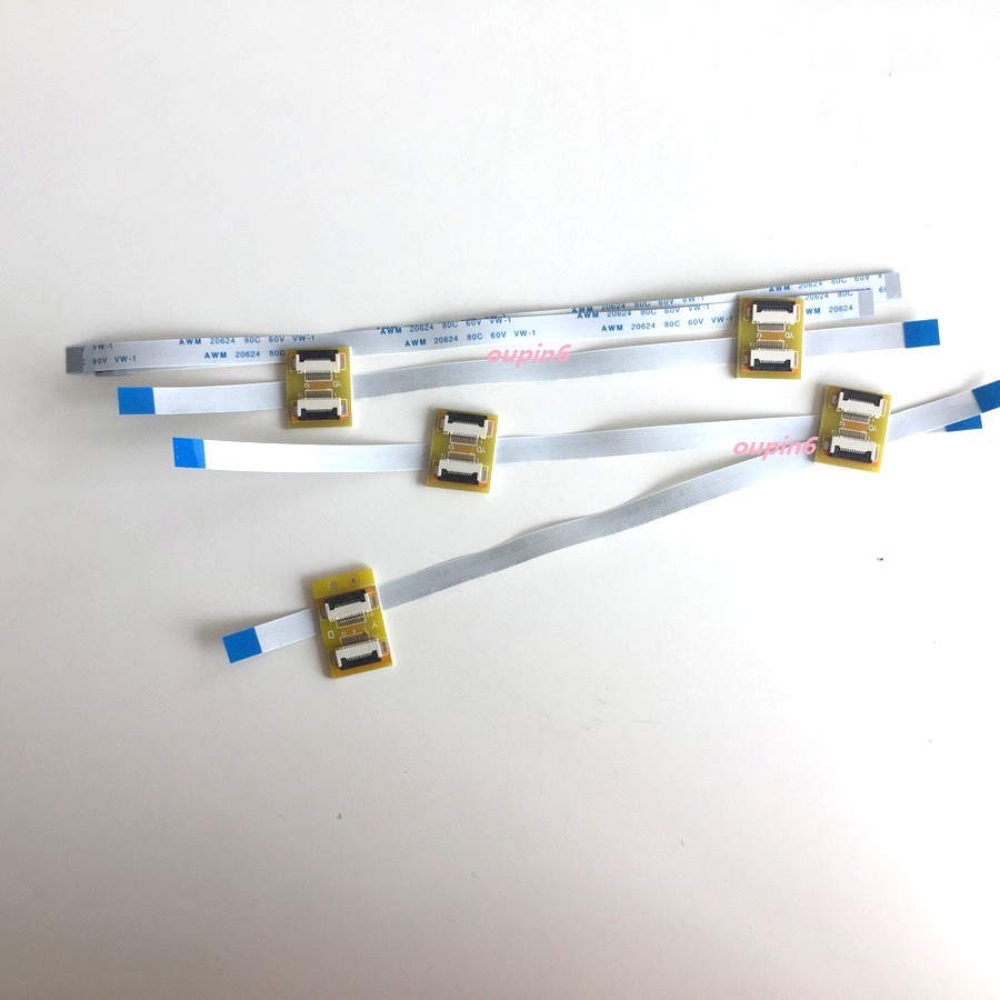 5PCS Extension Flat Cable FPC FFC + 12Pin To 12Pin ZIF 0.5mm Connector Adapter