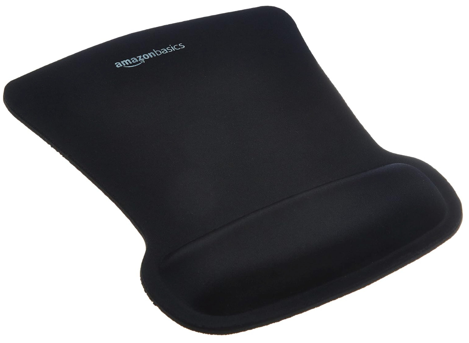 Amazon Basics Gel Mouse Pad with Wrist Support – Black Ergonomic Comfort