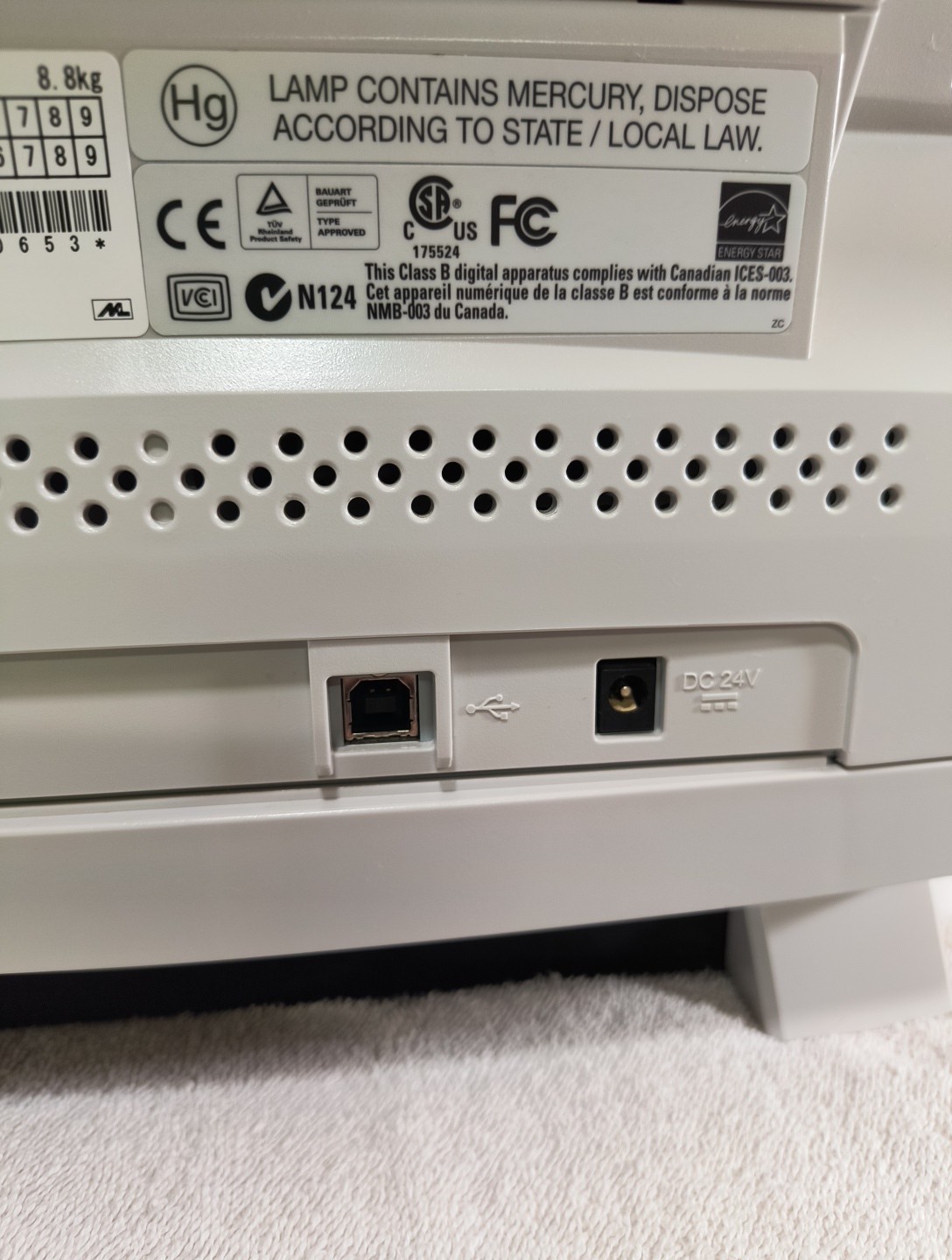 Fujitsu FI-6230Z Full Color Scanner Scanning Bed Works Feeding Tray No Cords