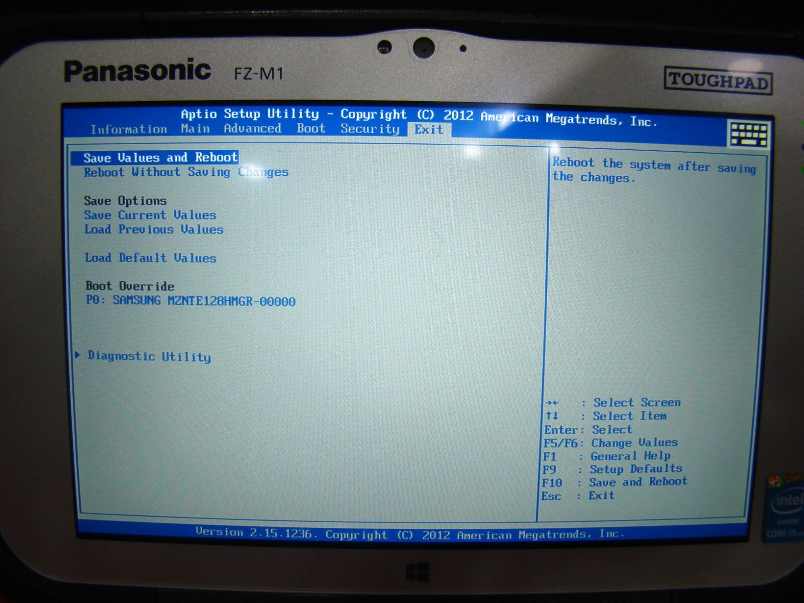 Panasonic Toughpad FZ-M1 i5 1.60GHz 8GB 128GB (FZ-M1CEAAXBM) READ DESCRIPTION