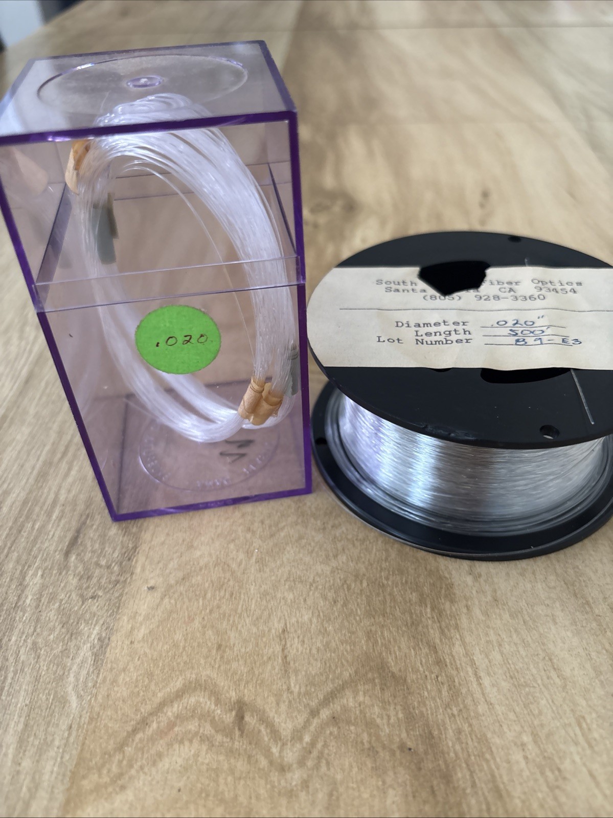 Fiber Optics .020” Diameter Spool 500+ Length