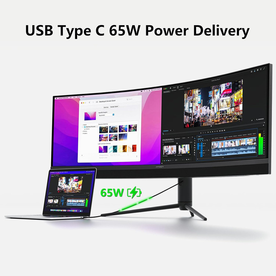 INNOCN 45C1R 45″ DQHD 120Hz Curved Creator Monitor -Brand New, Factory Sealed