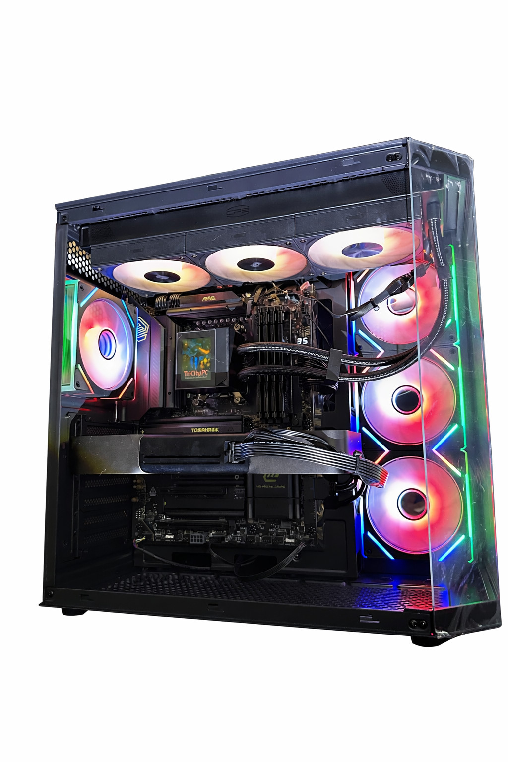 AI Workstation PC – AMD Ryzen 9 9950X3D RTX 5090 – 32GB DDR5 4TB SSD WiFi 7!!
