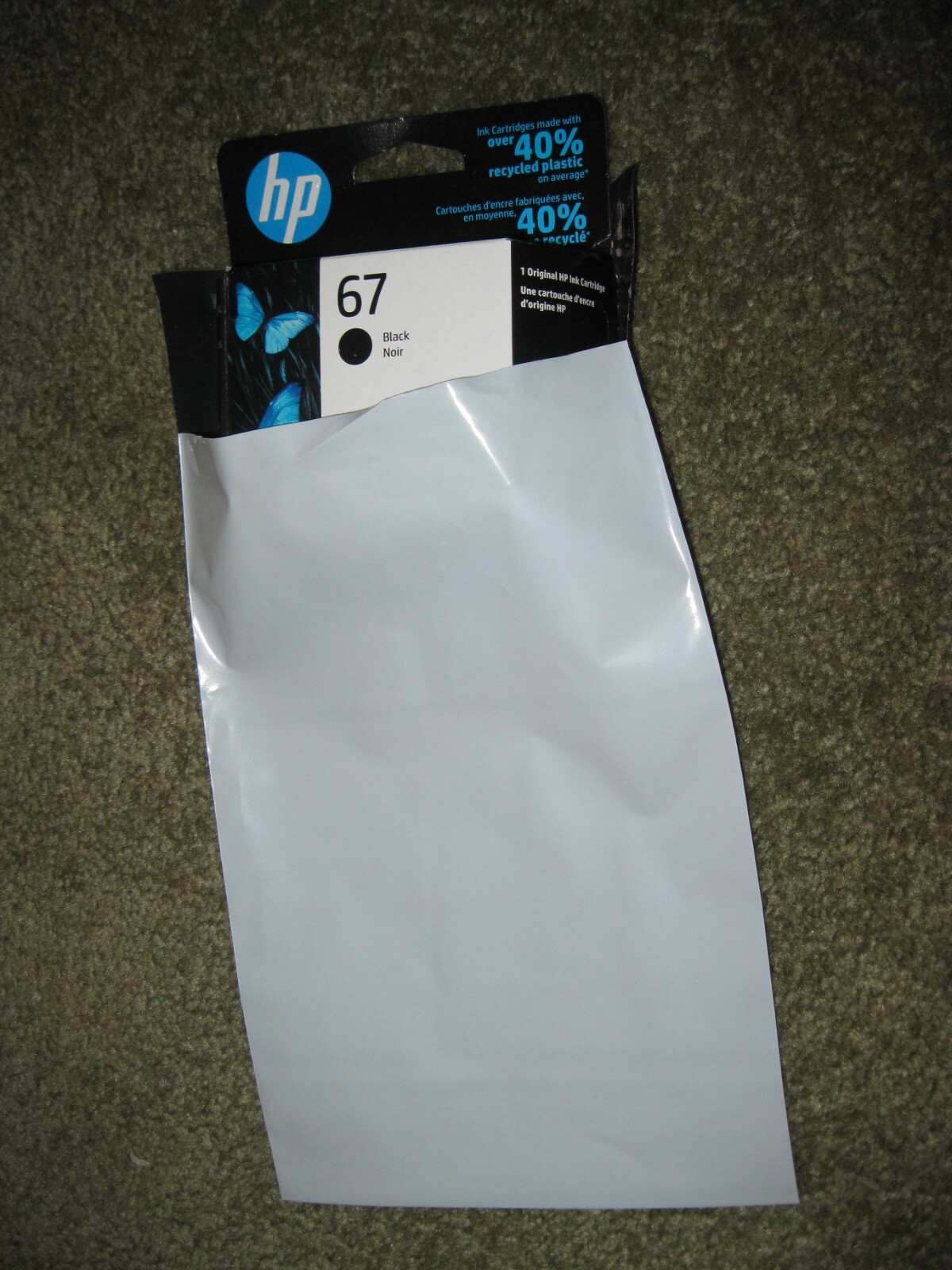 New Genuine HP 67 Black Ink Cartridge in Retail Box EXP 01/2028 Free Shipping