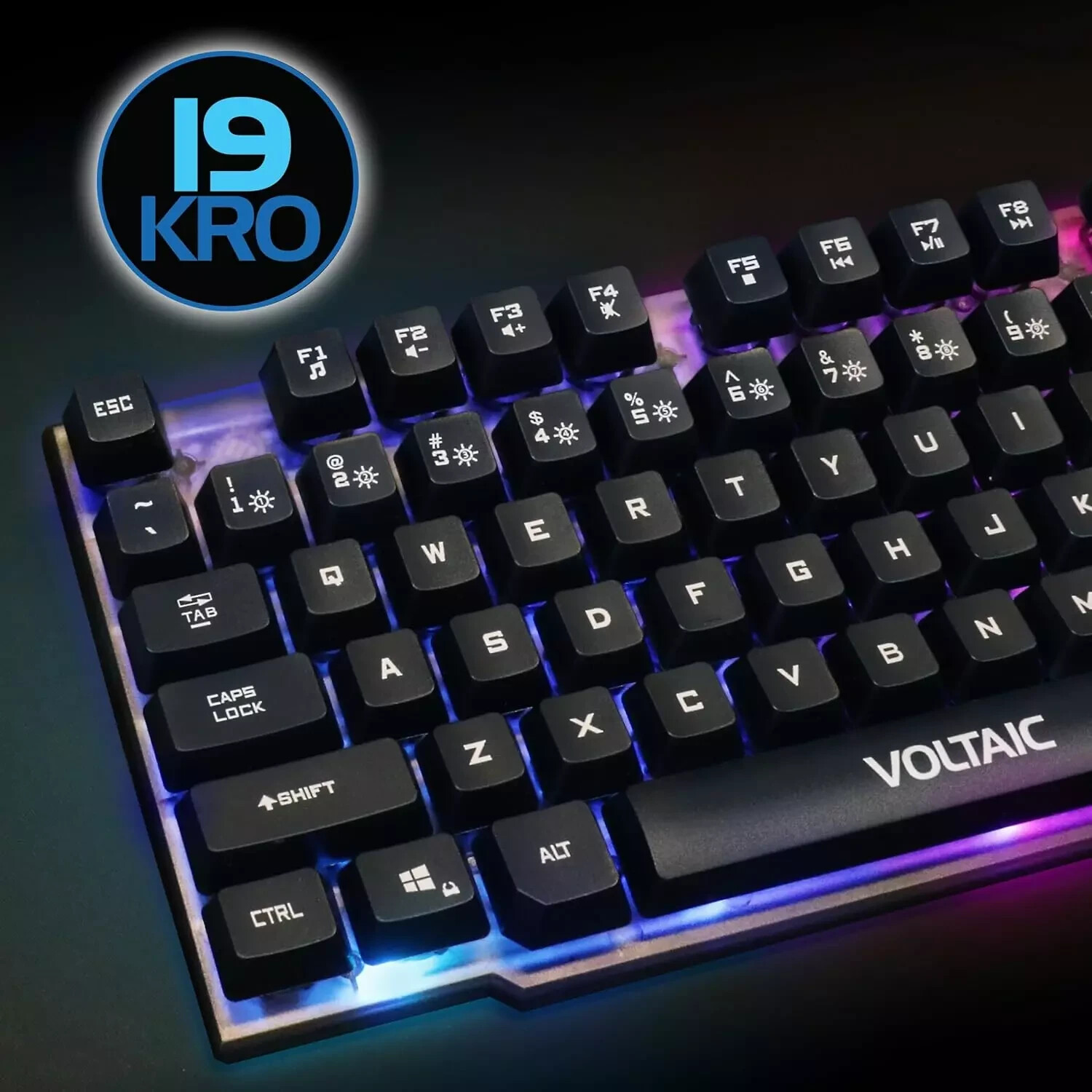 ENHANCE Voltaic 2 Gaming Keyboard – Mechanical Feeling Keyboard, Anti-Ghosting