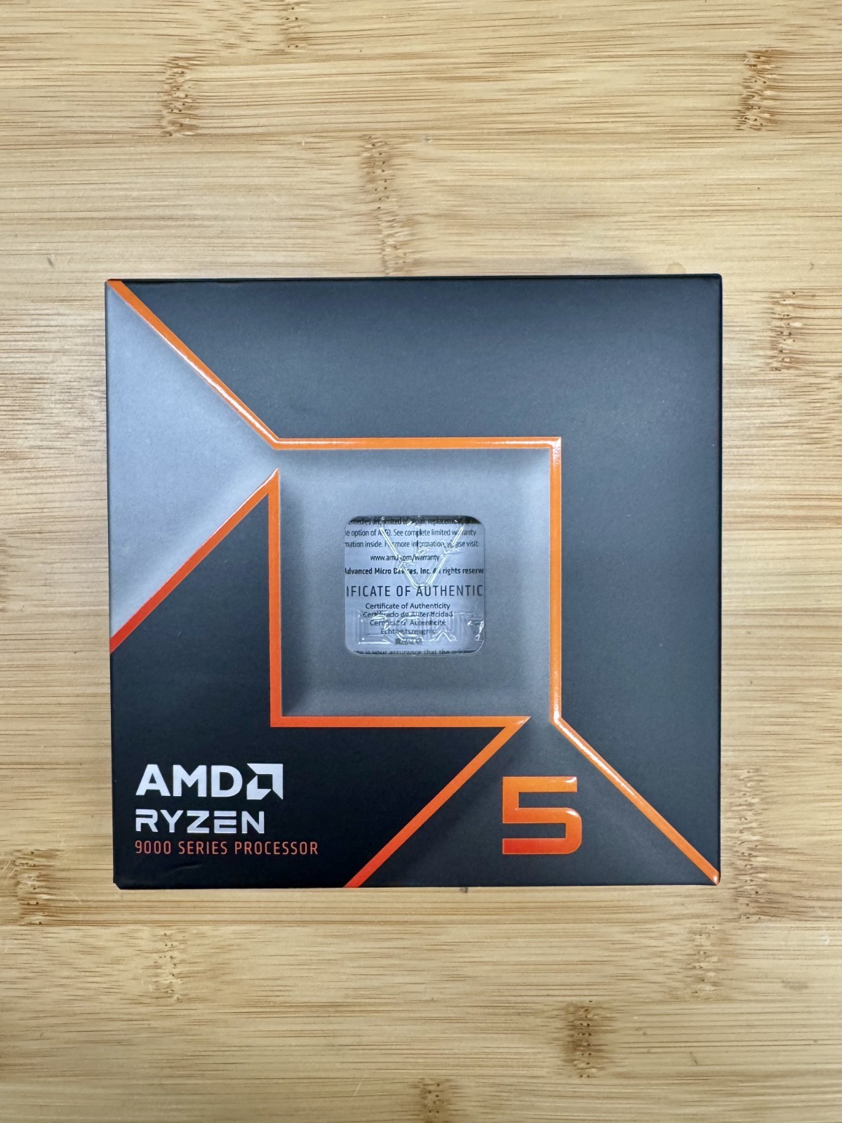 BOX ONLY- for AMD Ryzen 5 9600X – 9000 Series AM5- Box & Plastic CPU Insert Only