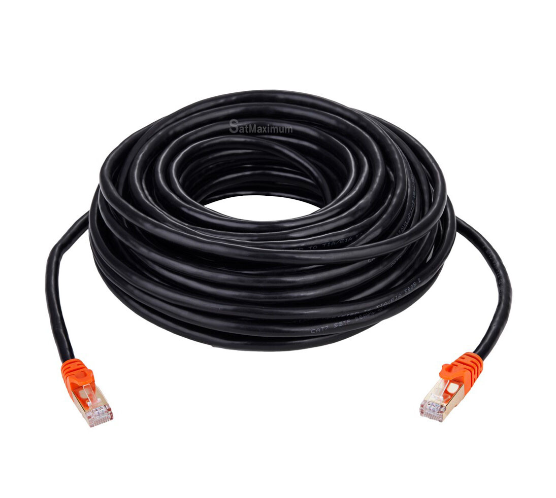 CAT7 Outdoor Waterproof Cable Direct Burial Copper UV Resistant 6FT- 200FT Lot