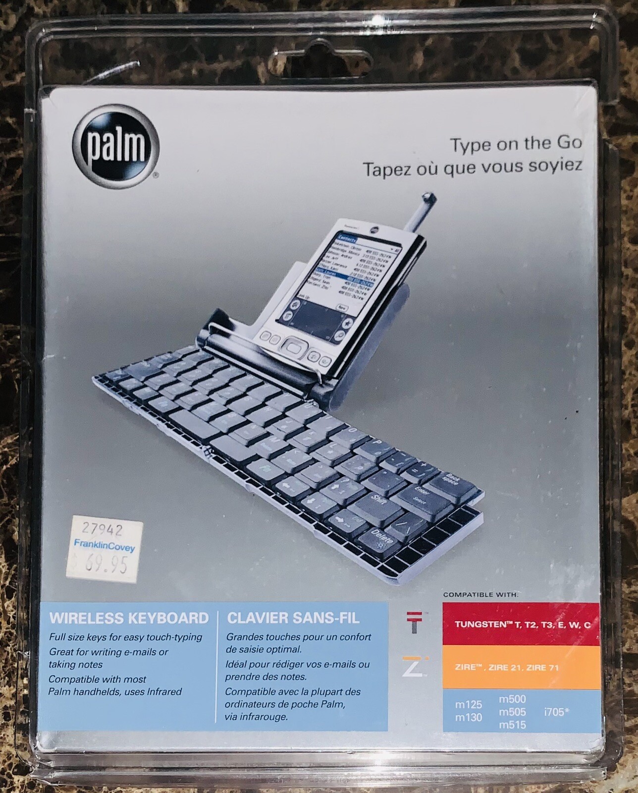 Palm P10946U Infrared Wireless Keyboard For PDAs Handhelds Black NEW Sealed