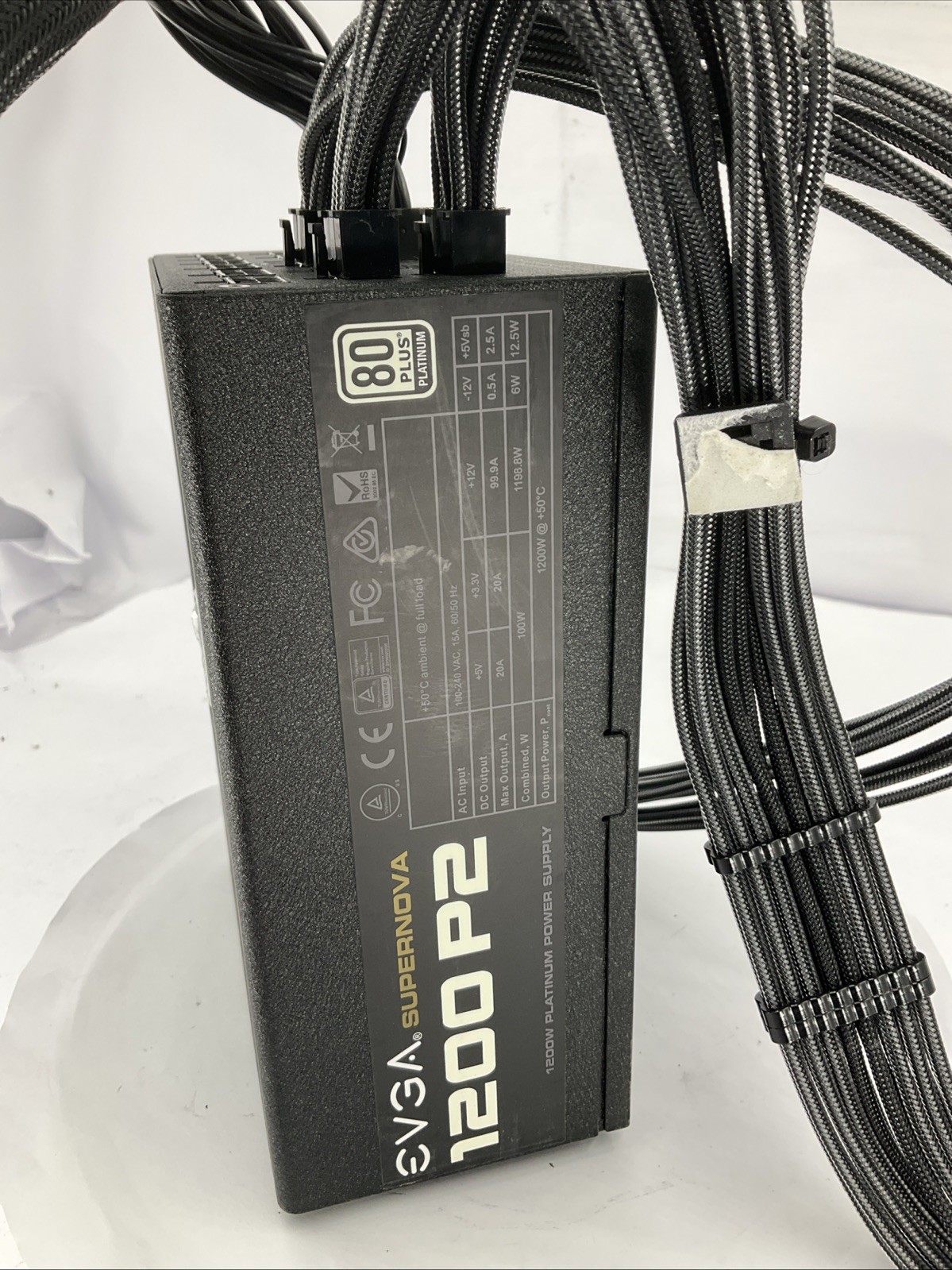 EVGA SuperNOVA 1200-P2 80+ Platinum 1200W Power Supply PSU 220-P2-1200