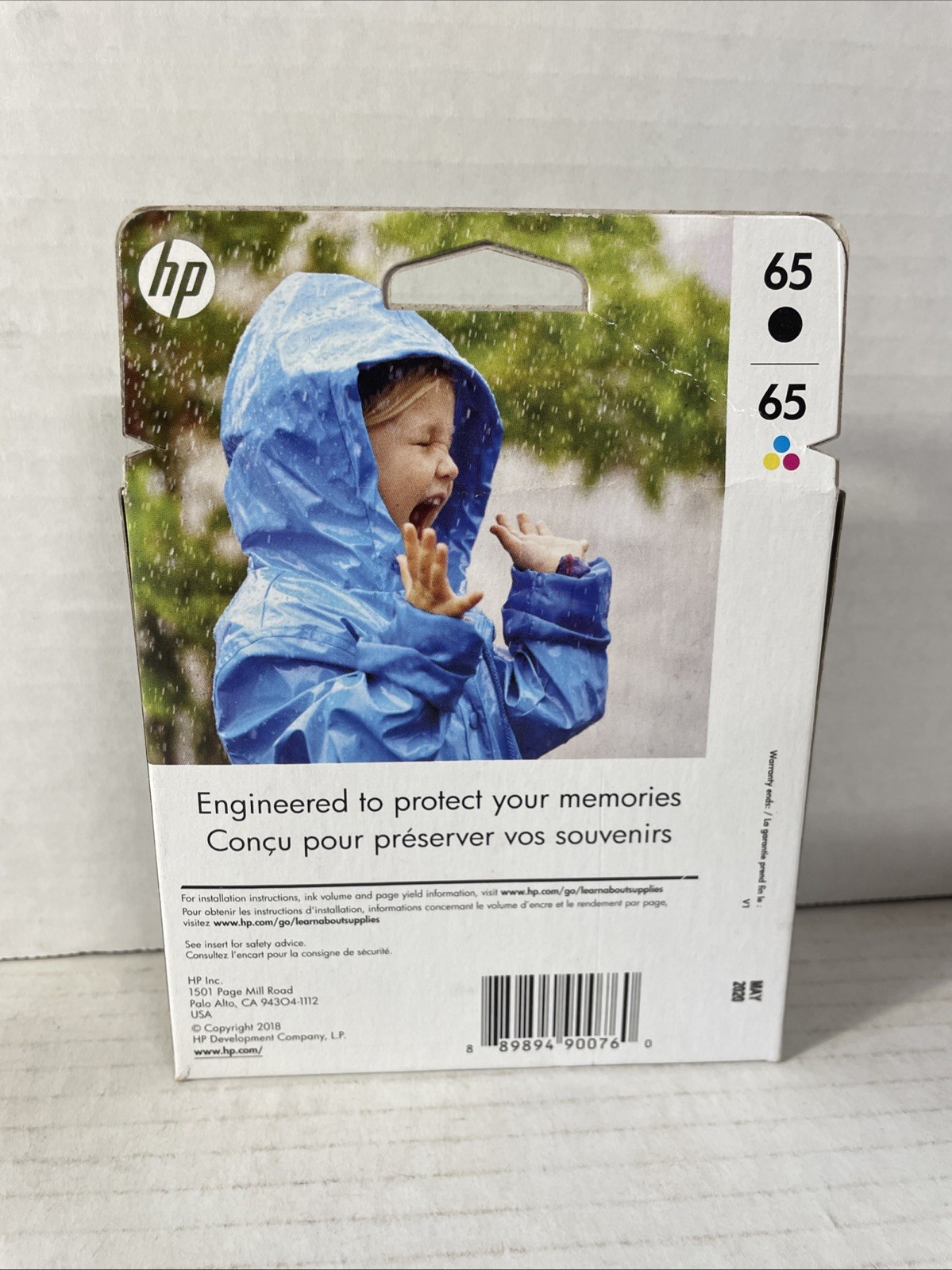 HP 65 (T0A36AN) Black & Tri-color Original Ink Cartridges EXP 05/2020