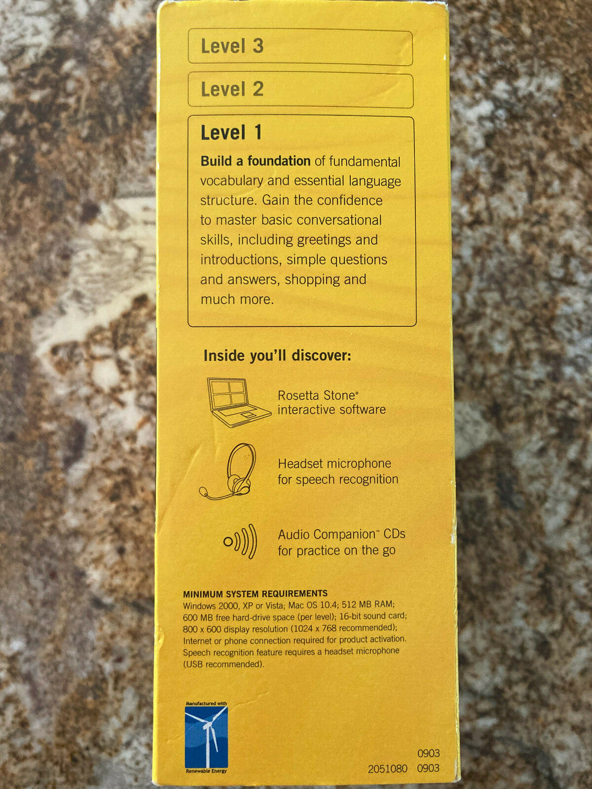 RosettaStone German (Deutsch) Level 1 Boxed Set – Win/Mac Personal Edition