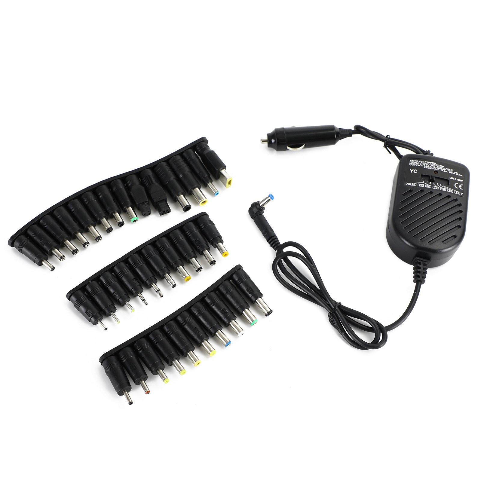 Car Laptop Notebook 12V 80W Univ Power Supply With Universal 34 Tips 12V 80W USA