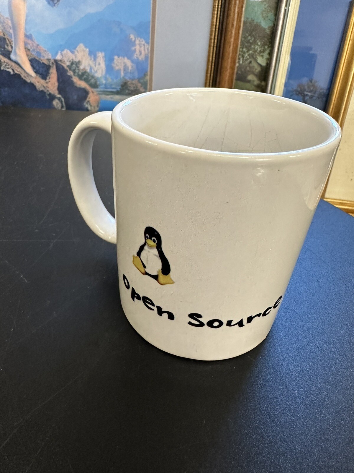 Vintage Linux “Open Source Open Mind” Computing Mug