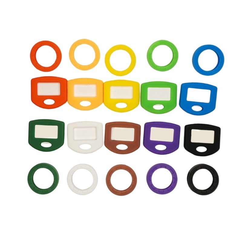 Random Color Key Rings Set Suitable for Quick Key Recognition and Organization