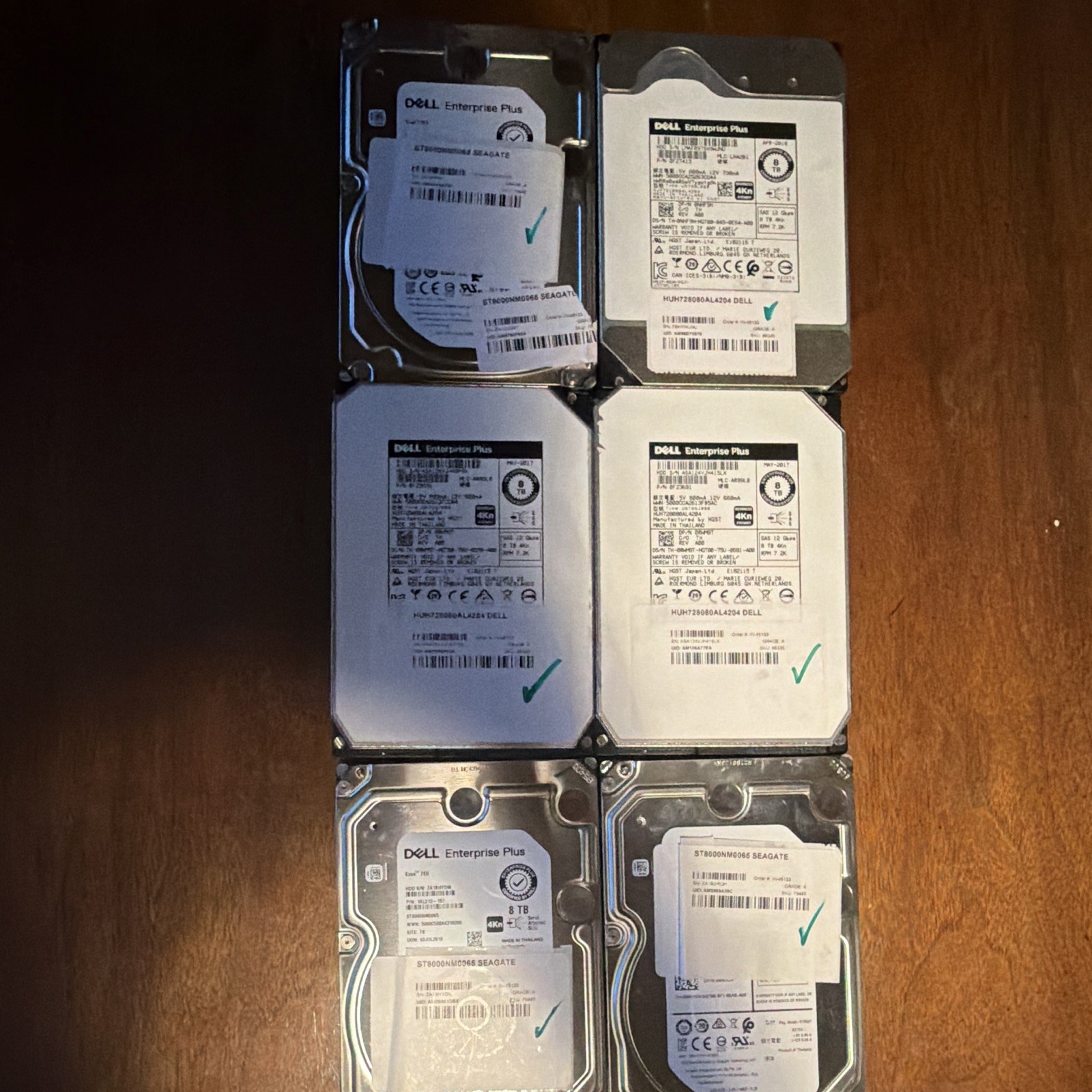 Dell Enterprise Plus 8TB 3.5″ SAS 12Gb/s 7200RPM 4Kn HDD ST8000NM0065