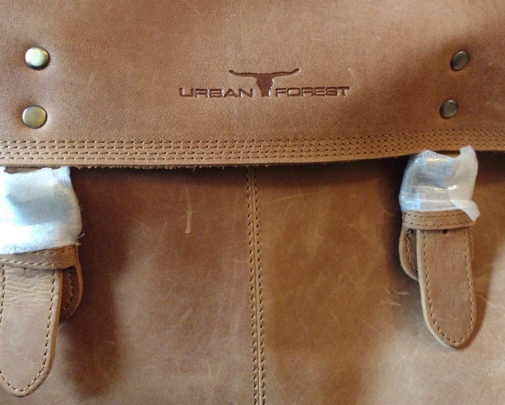 Urban Forest Leather Satchel Carrying Case Book Bag Backpack Hand Bag Laptop Bag