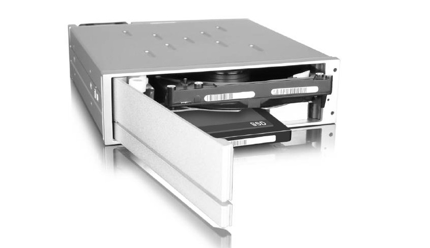 RAIDON InTank 2Bay Internal HyBrid / 2.5″ SATAII SSD + 3.5″ SATAII HDD / HyBrid