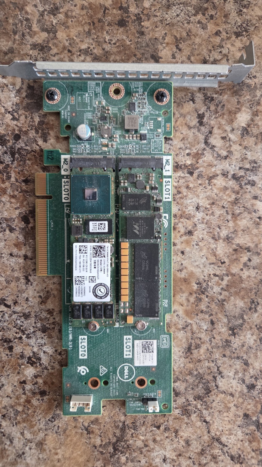 Dell M7W47 Boot-Optimized Storage M.2 BOSS Adapter w 2x 240GB M.2 SATA SSD TC2RP
