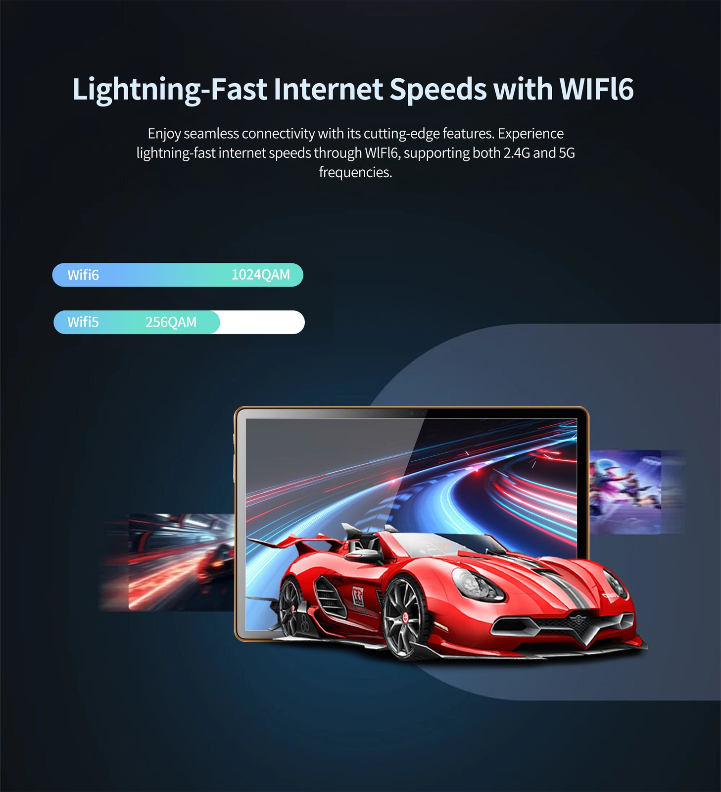 10.1 Inch Android Tablet 12GB 256GB 1920*1200 Display 8800mAh SIM Card Slot