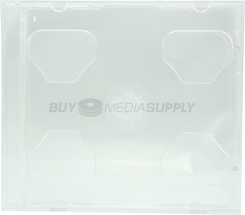 10.4mm Standard Clear Triple 3 Discs CD Jewel Case Lot
