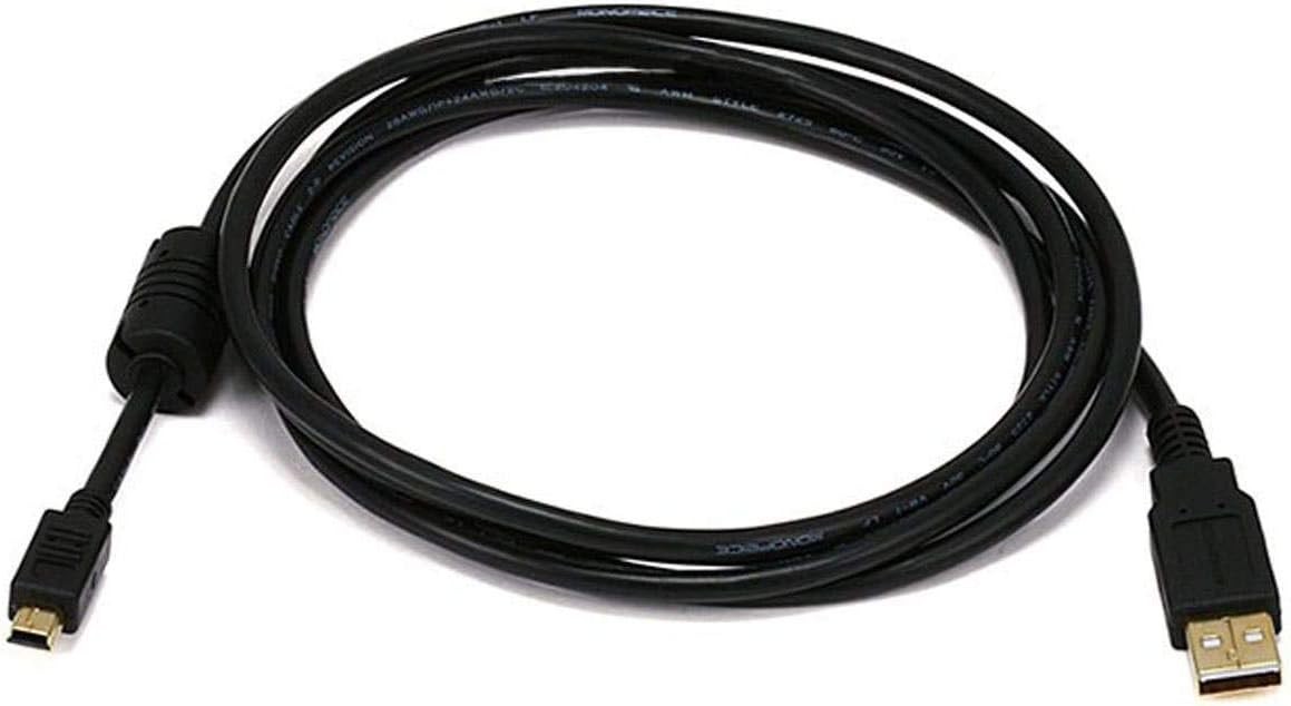 USB 2.0 A to Mini B 5 Pin Cable with Ferrite Core