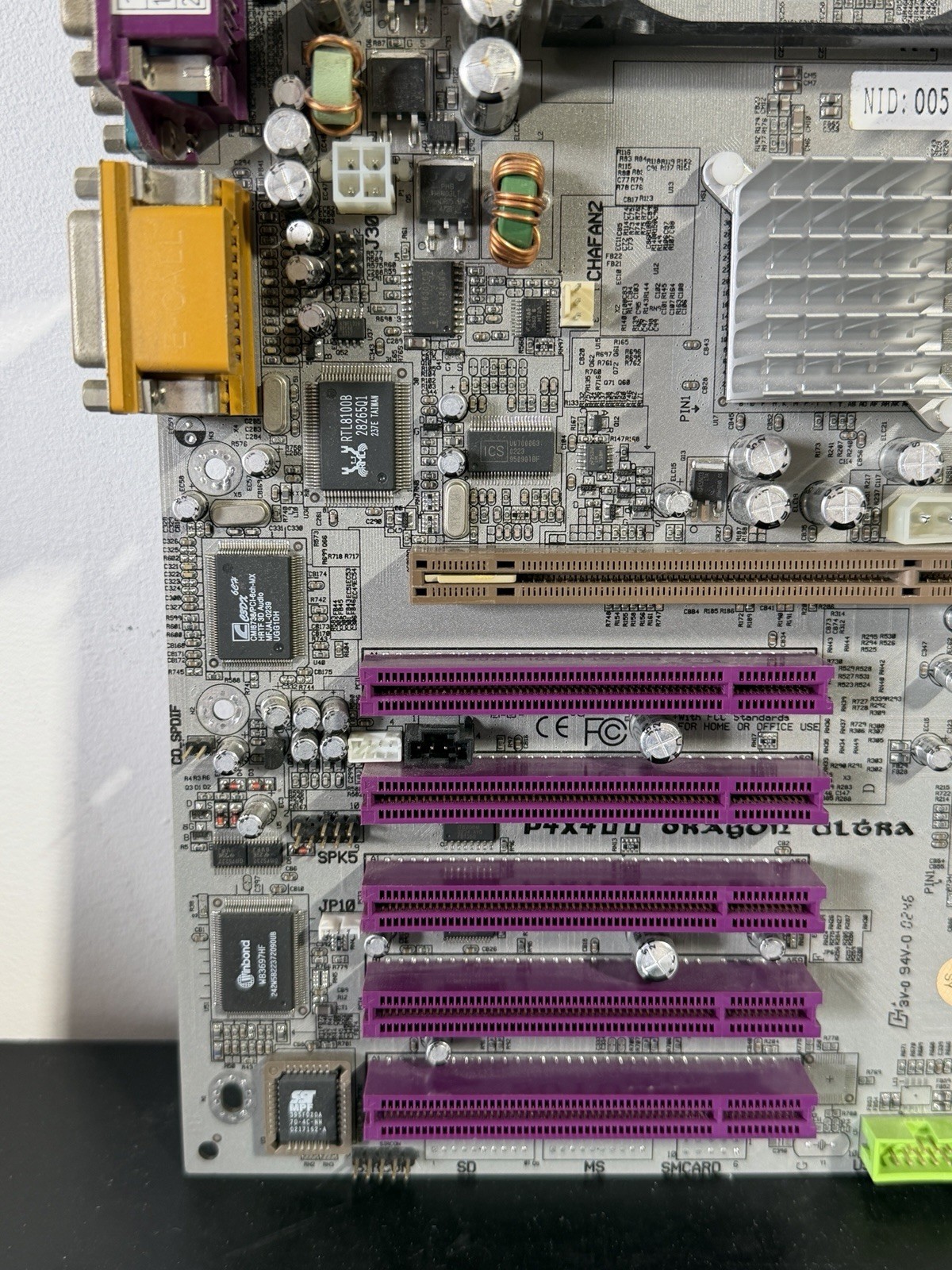 Soyo P4x400 Dragon Ultra Motherboard Intel Pentium 1.7GHZ W/ Graphics Cards