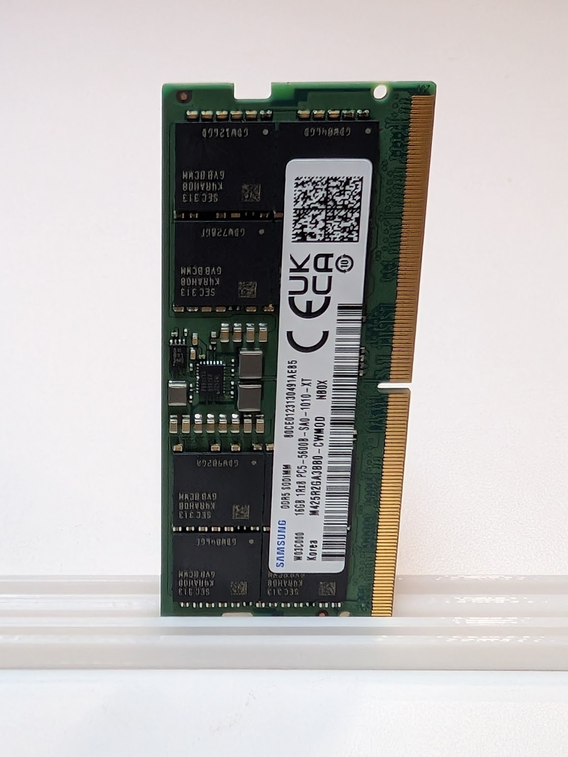 Samsung 16GB 1x16GB DDR5 5600 CL46 SODIMM Laptop RAM Memory Kit
