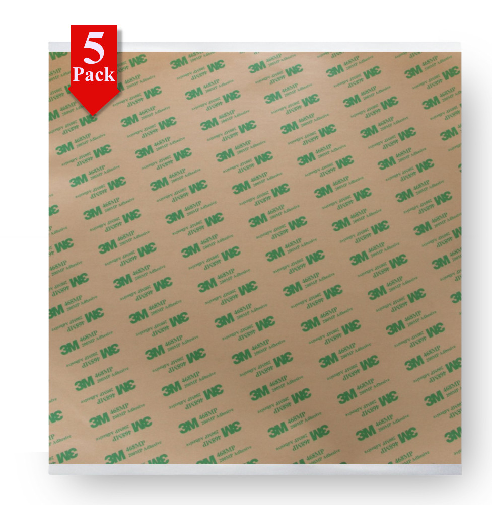 3M 468MP Double Sided Adhesive Transfer Tape Sheets 12” x 12″ Lot Qty Available
