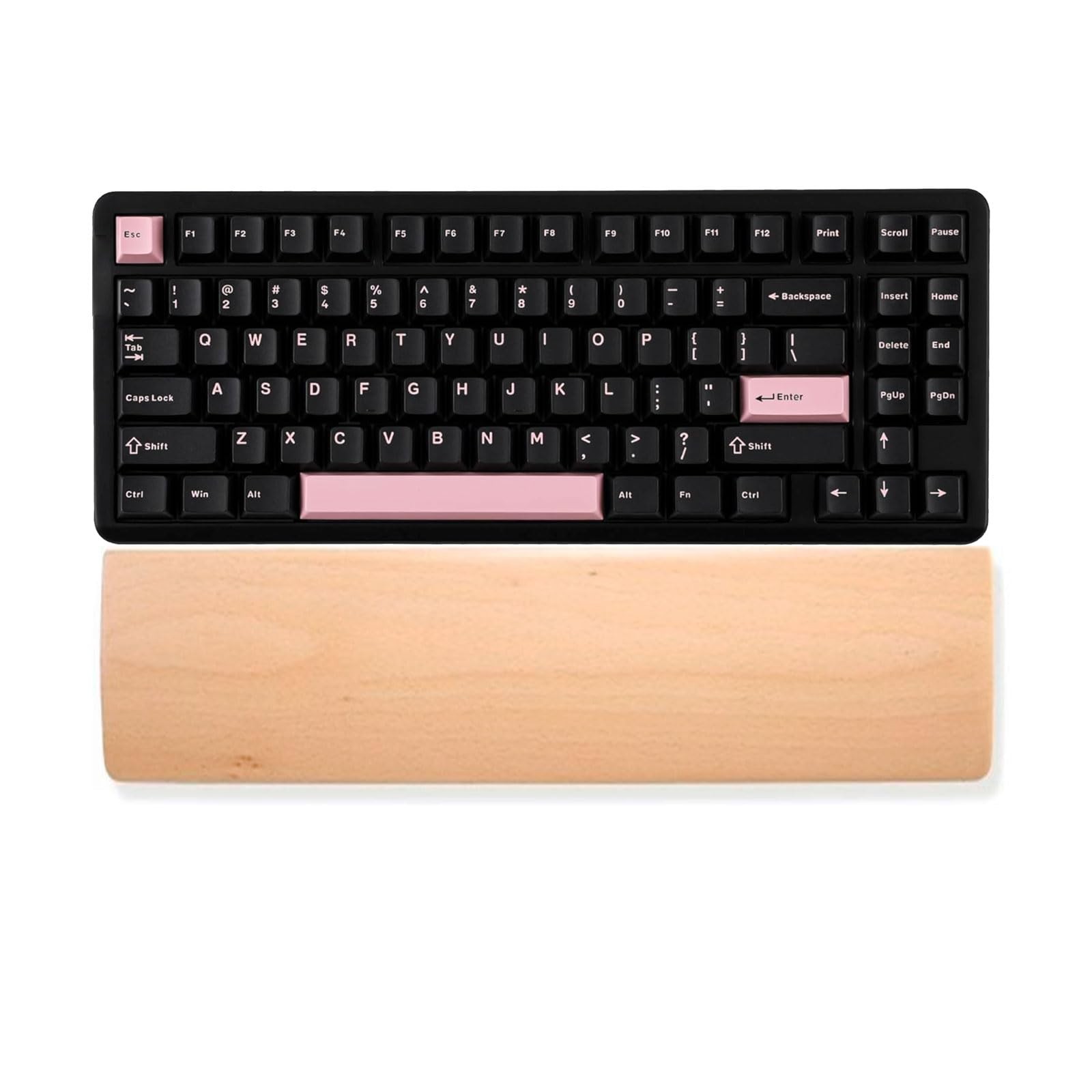 Wooden Wrist Rest Mechanical Keyboard Support Palm Ergonomic Beech 11.81×3.15
