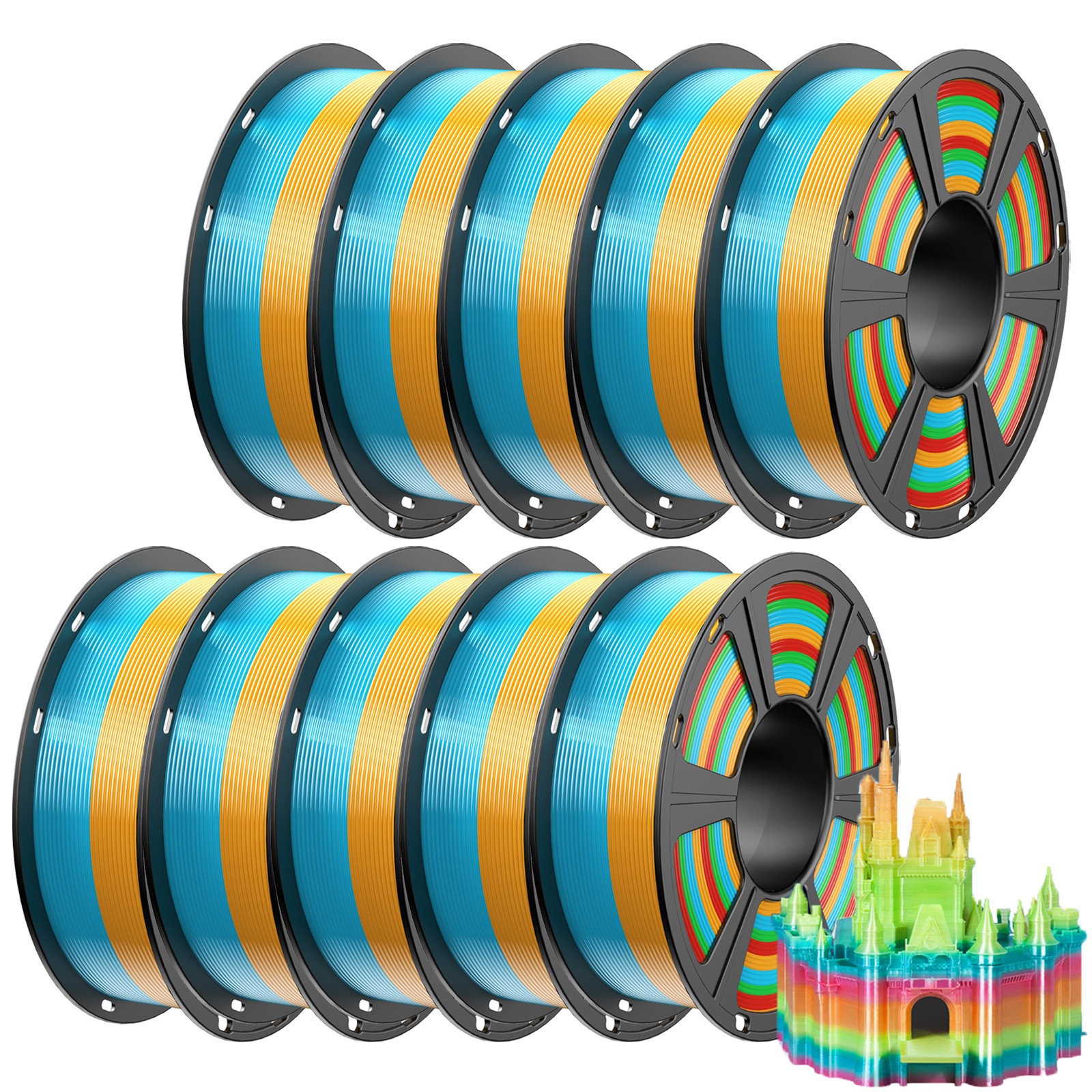 5/10kg GEEETECH 3D Printer Filament PLA PETG TPU ABS+ Filament 1.75mm 1kg/roll