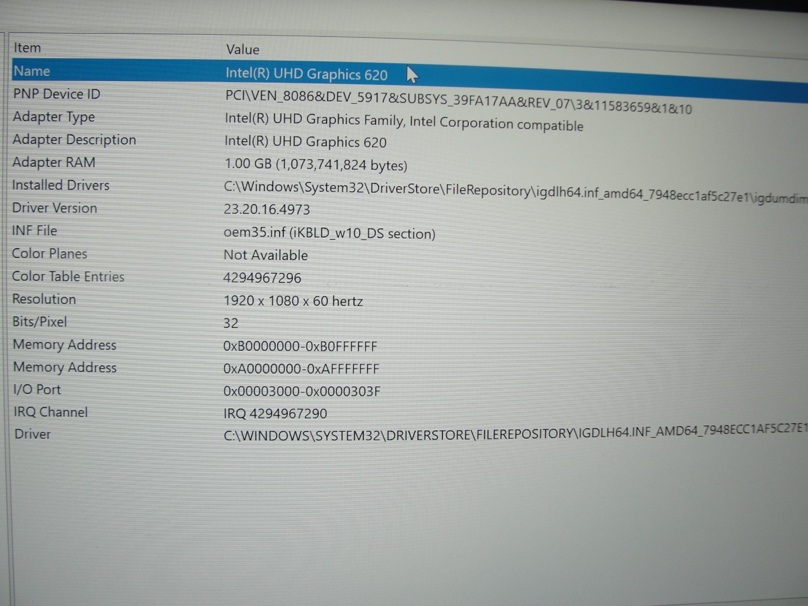 Lenovo IdeaPad 520S-14IKB 14”FHD i5-8250U 1.6GHz 8GB 1TB HDD Win11 Home+Charger