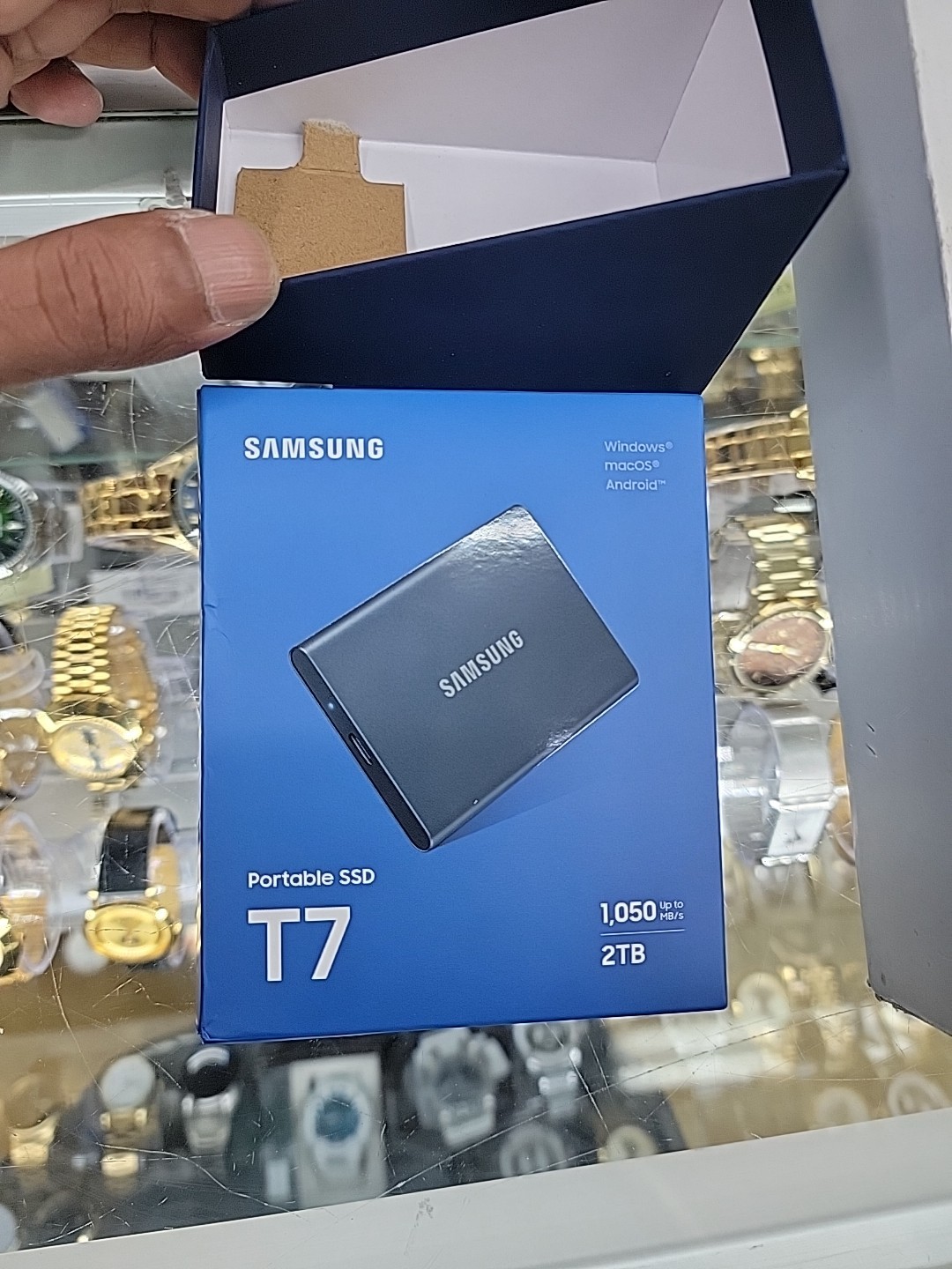 Samsung T7 2TB USB 3.2 Portable Solid State Drive – Titan Grey
