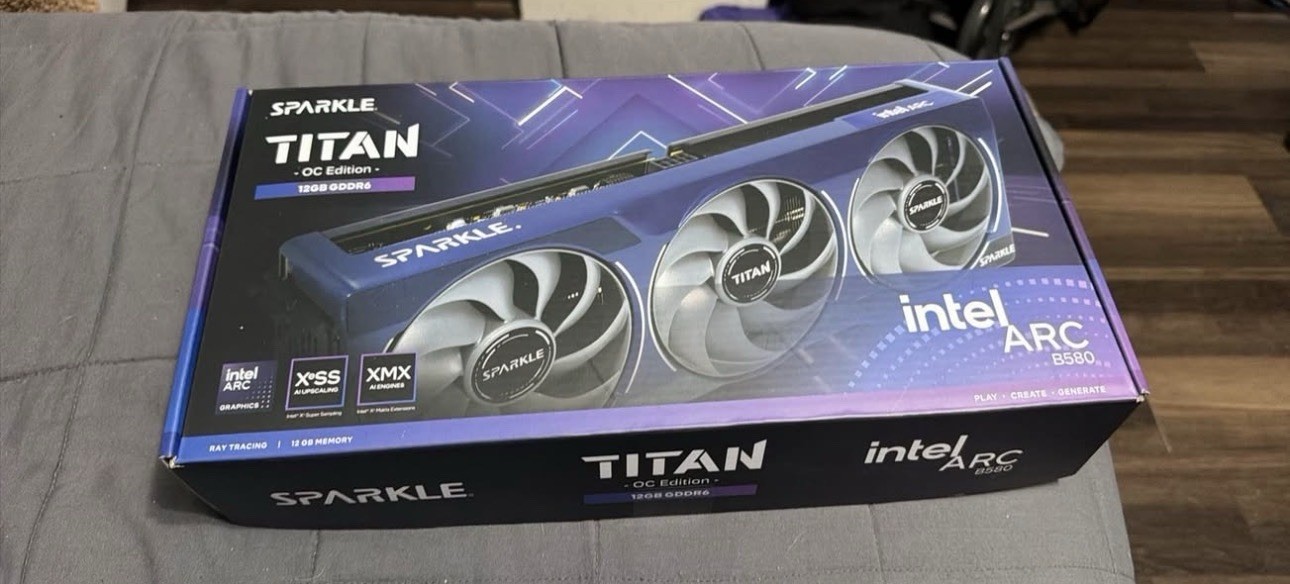 Intel Sparkle Titan OC Arc B580 12GB RAM – Graphics Card – Excellent Condition