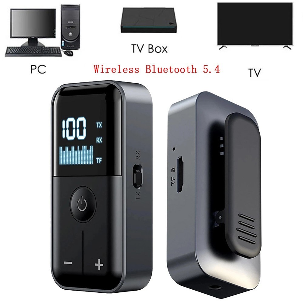 2 in 1 Wireless 5.4 Bluetooth Transmitter Receiver Adapter Audio 3.5mm Jack Aux