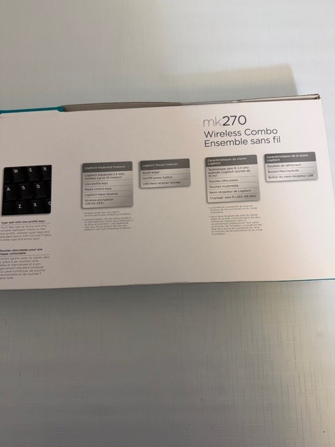 Logitech MK270 Wireless Keyboard Mouse Combo NEW Factory Sealed USB
