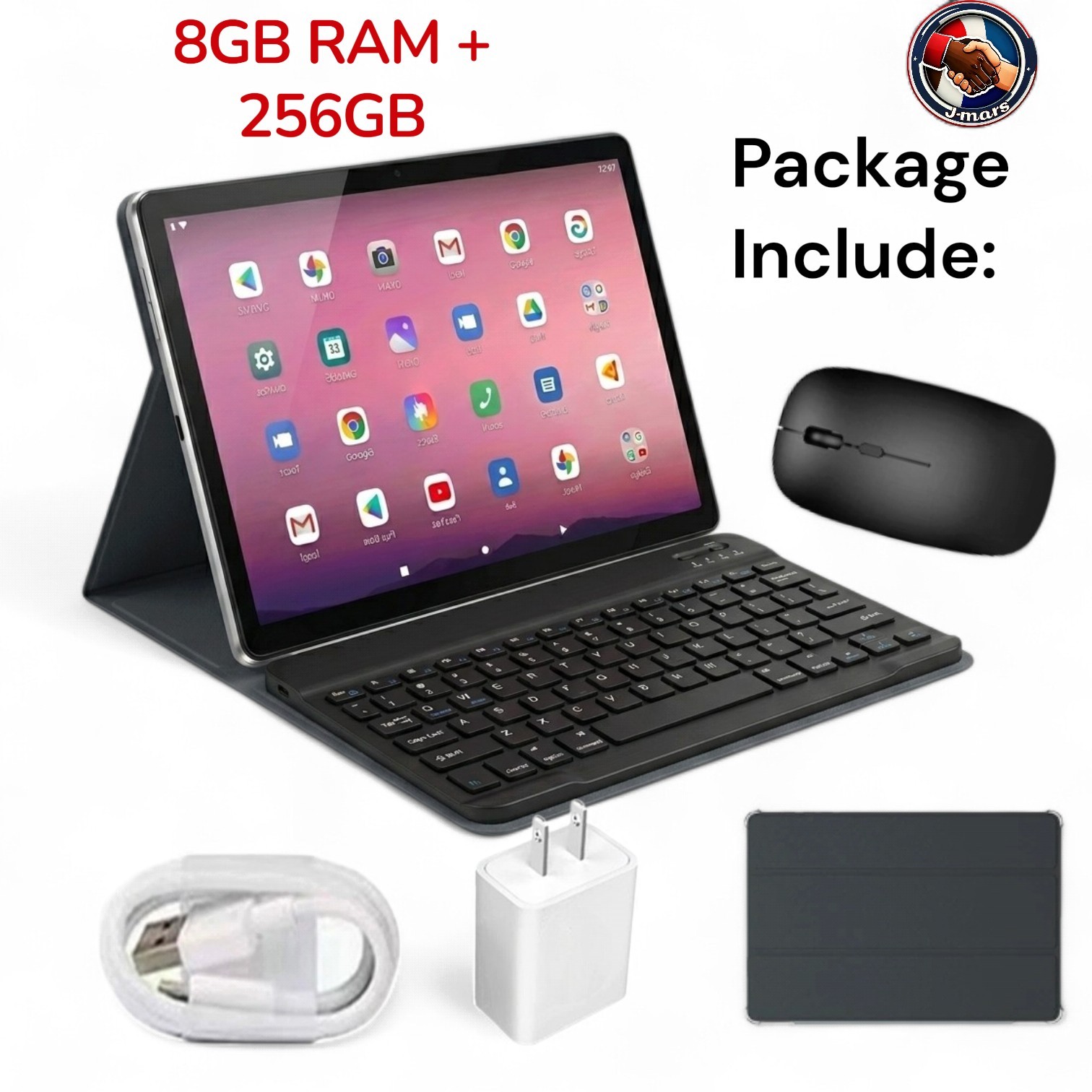 10.1 Inch Tablet PC And 13 Deca Core HD 8G 256G Wifi Keyboard + Case+ (Bundle)