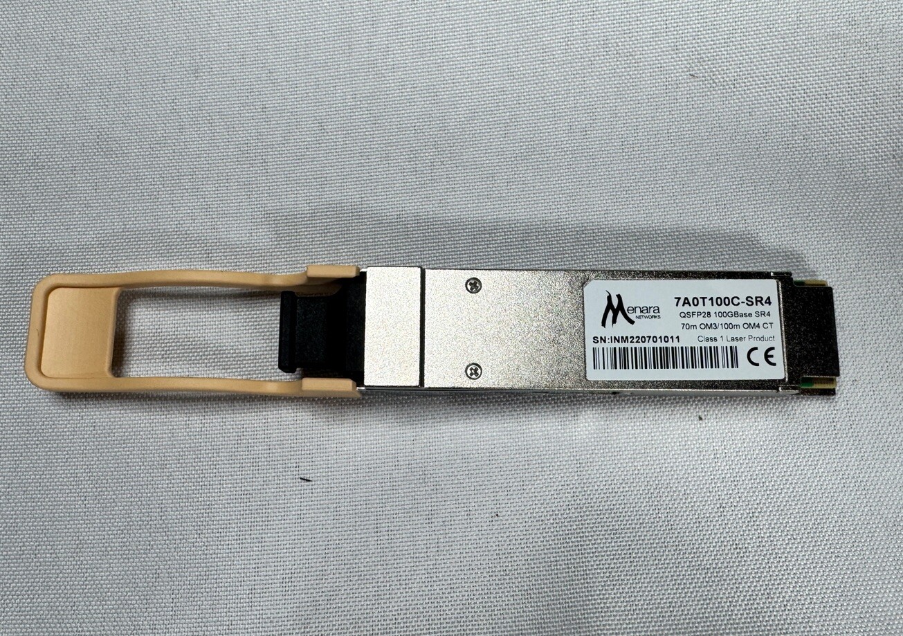 Menara 7A0T100C-SR4 100GBASE-SR4 100m QSFP28 Optical Transceiver