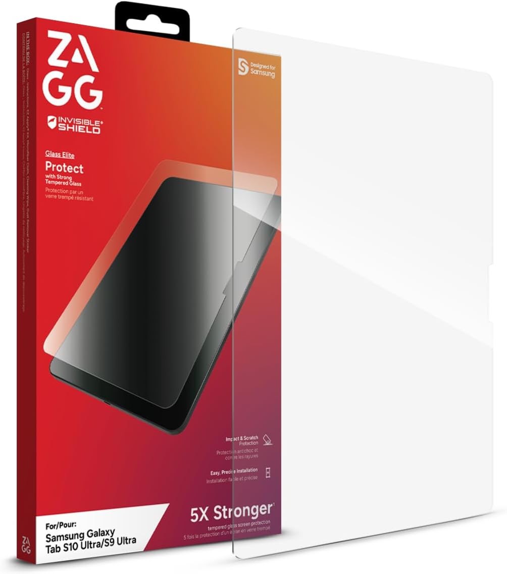 ZAGG Glass Elite Samsung Galaxy Tab S9 Ultra/S10 Ultra – Clear – BRAND NEW
