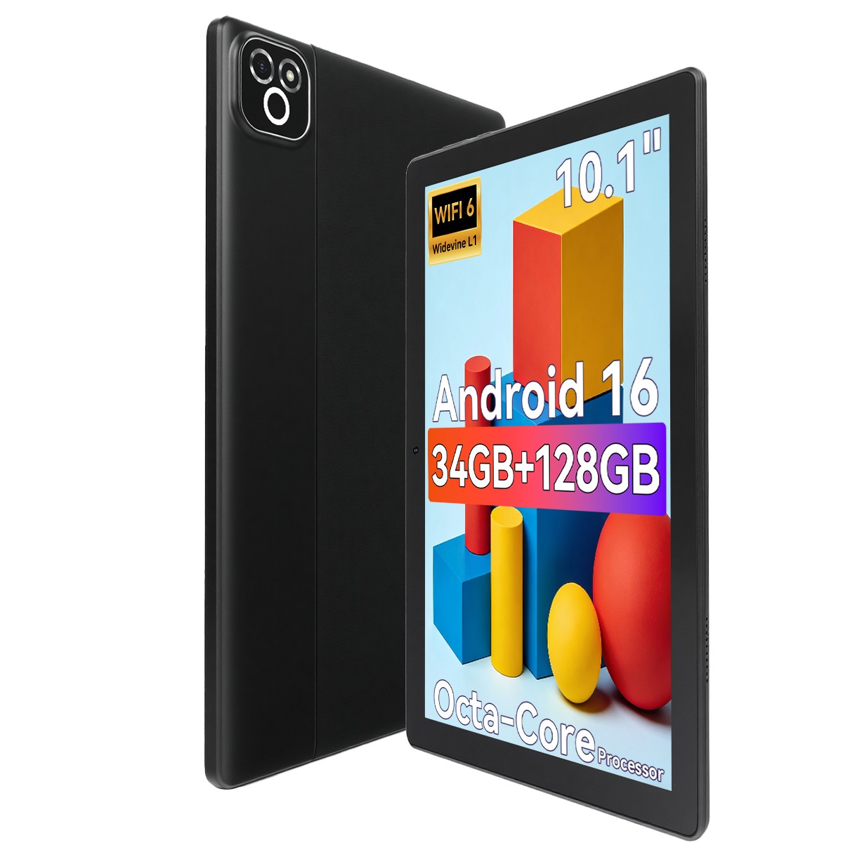 AEEZO 10.1 inch WIFI Tablet Android 16 IPS HD 34/36GB + 128/256GB Widevine L1