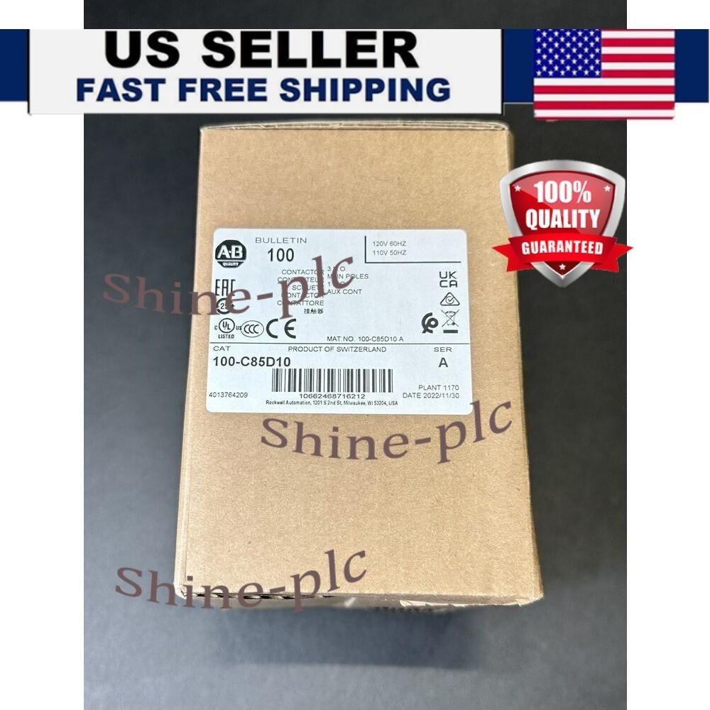 Allen Bradley 100-C85D10 3P 85A 120V Contactor New In Box 100C85D10 US Free Tax