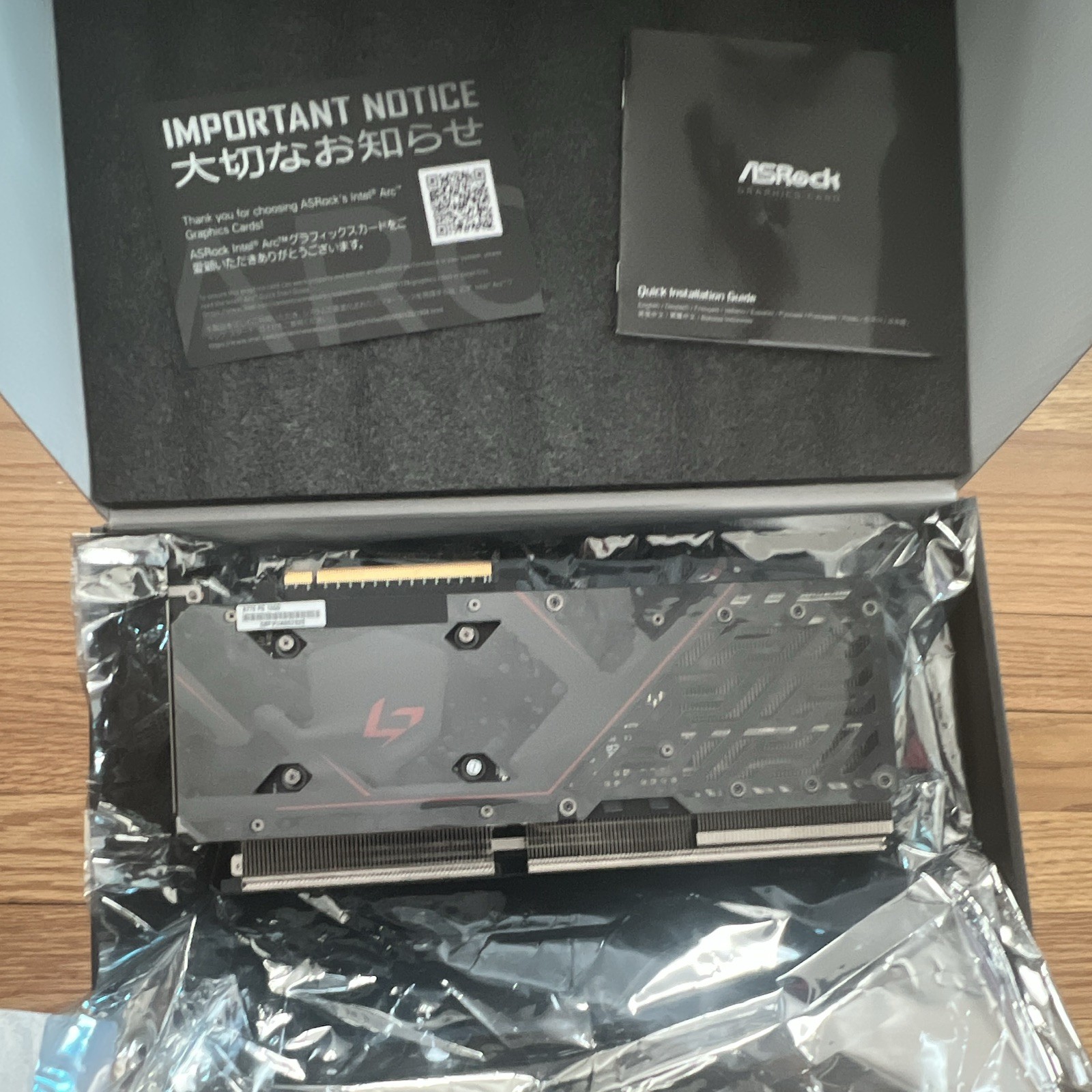 ASRock Phantom Gaming Intel Arc A770 16GB OC Edition RGB Graphics Card HDMI DP
