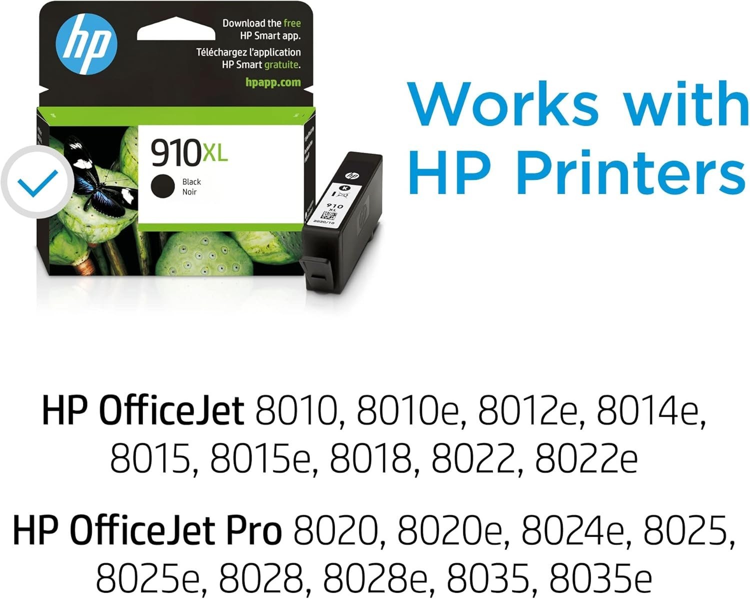 Genuine – HP – 3YL65AN – 910XL High Yield Black Ink Cartridge – NEW – June 2027