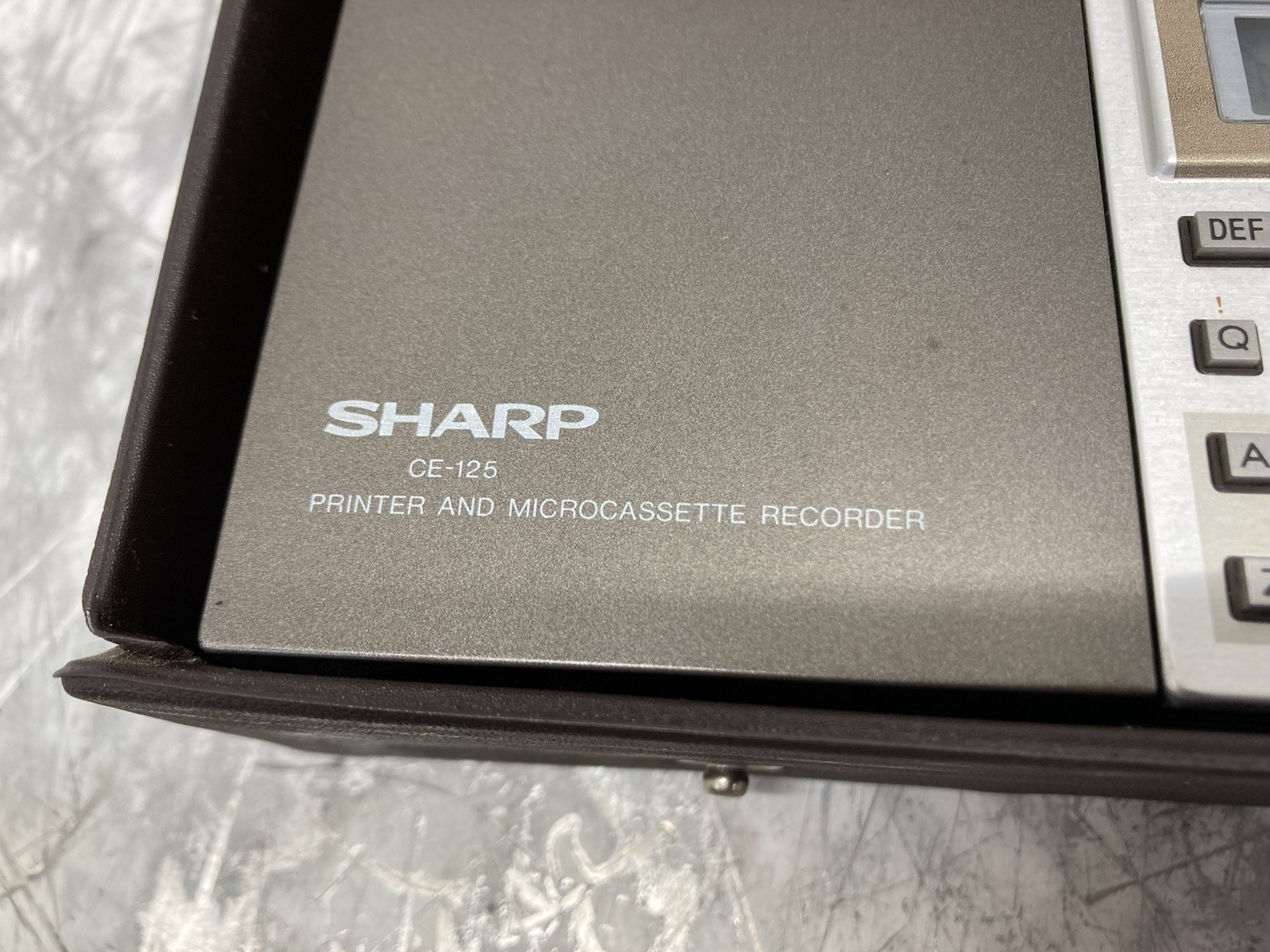 PARTS–Sharp PC-1250A CE-125 Pocket Computer, Accessories – TAPE DRIVE BROKEN