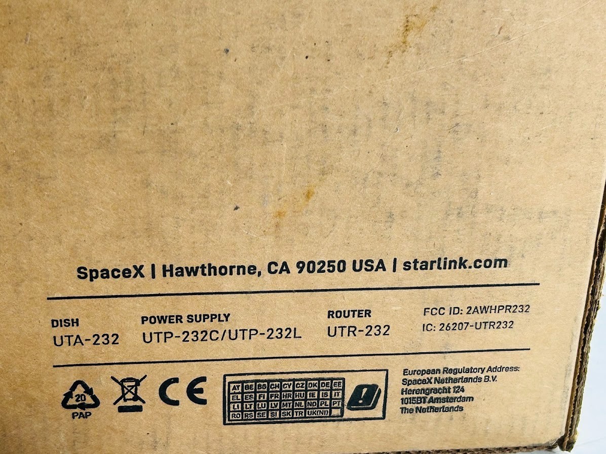 Starlink Gen 3 Standard Kit Satellite Internet UTA-232